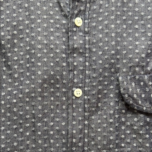 Oliver Spencer Men's Navy Blue Button-Up Shirt, Size Neck 16 - Picture 2 of 5